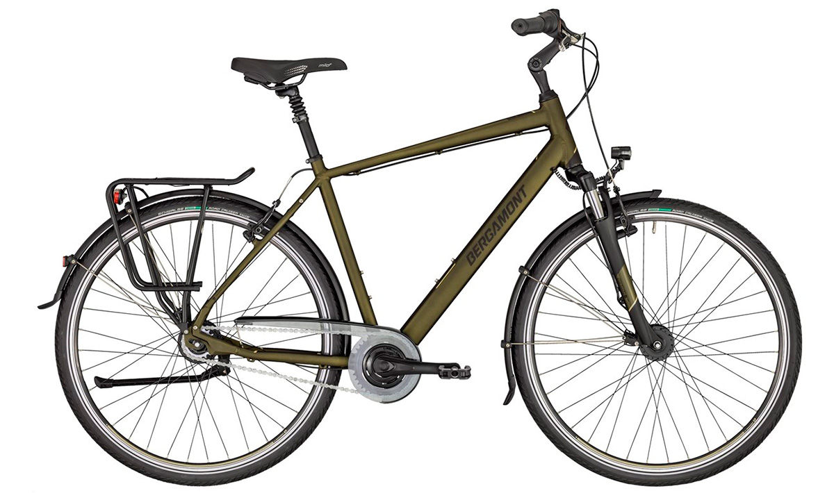 Велосипед 28" BERGAMONT HORIZON N8 FH GENT (2020) 2020 Серо-зеленый